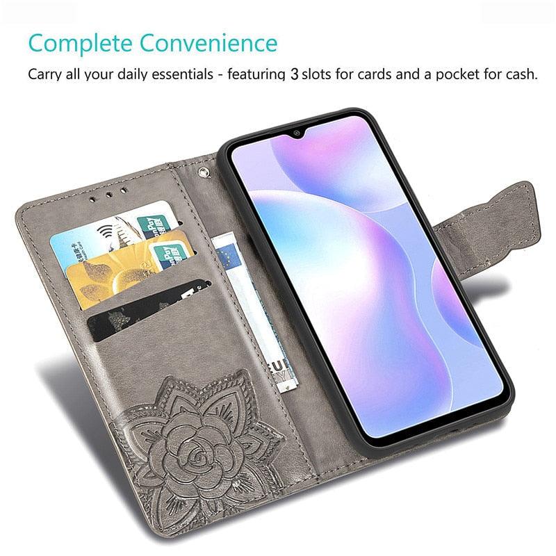 Funda de Cartera de Cuero Premium para la Serie Xiaomi Redmi
