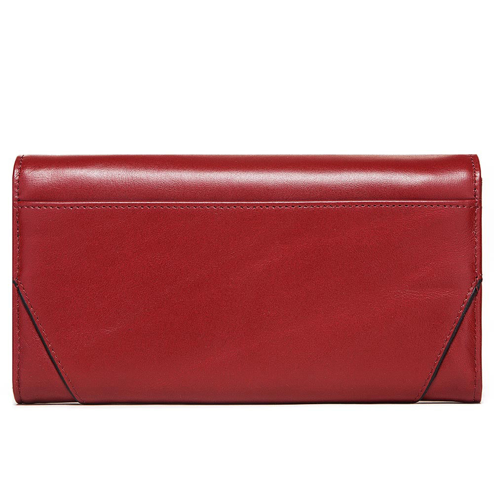 Leather Women's Wallet Long Leather Clutch Multi Card Coin Purse RFID Anti-magnetic Mobile Phone Bag - Korvel