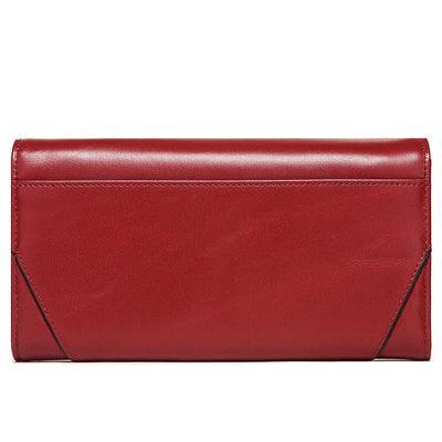 Leather Women's Wallet Long Leather Clutch Multi Card Coin Purse RFID Anti-magnetic Mobile Phone Bag - Korvel