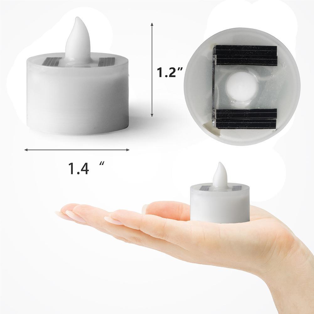 Bougie LED Solaire Sans Flamme pour Décoration de Maison et de Jardin