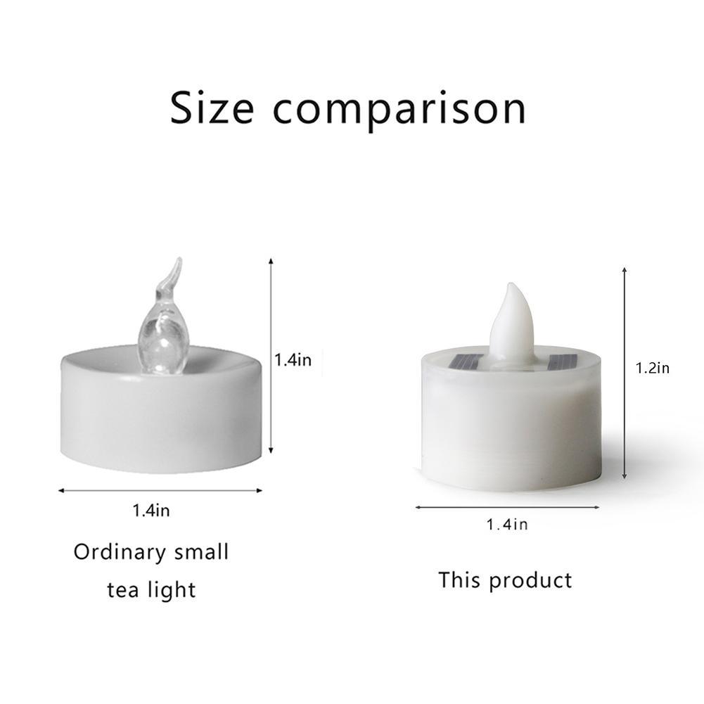 Bougie LED Solaire Sans Flamme pour Décoration de Maison et de Jardin