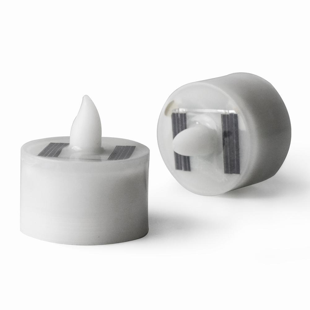 Bougie LED Solaire Sans Flamme pour Décoration de Maison et de Jardin