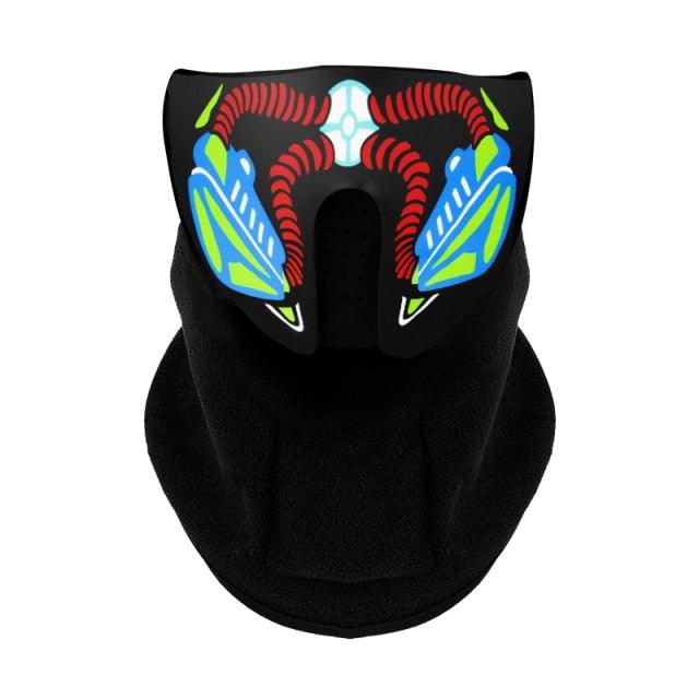 Máscara de Fiesta con Luz LED para Festivales y Eventos