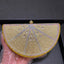 Lemon Shape AB/Gold Rhinestone Small Women Shoulder Bag Luxury Designer Lady Girls Evening Clutches Wedding Party Chain Purse - Korvel