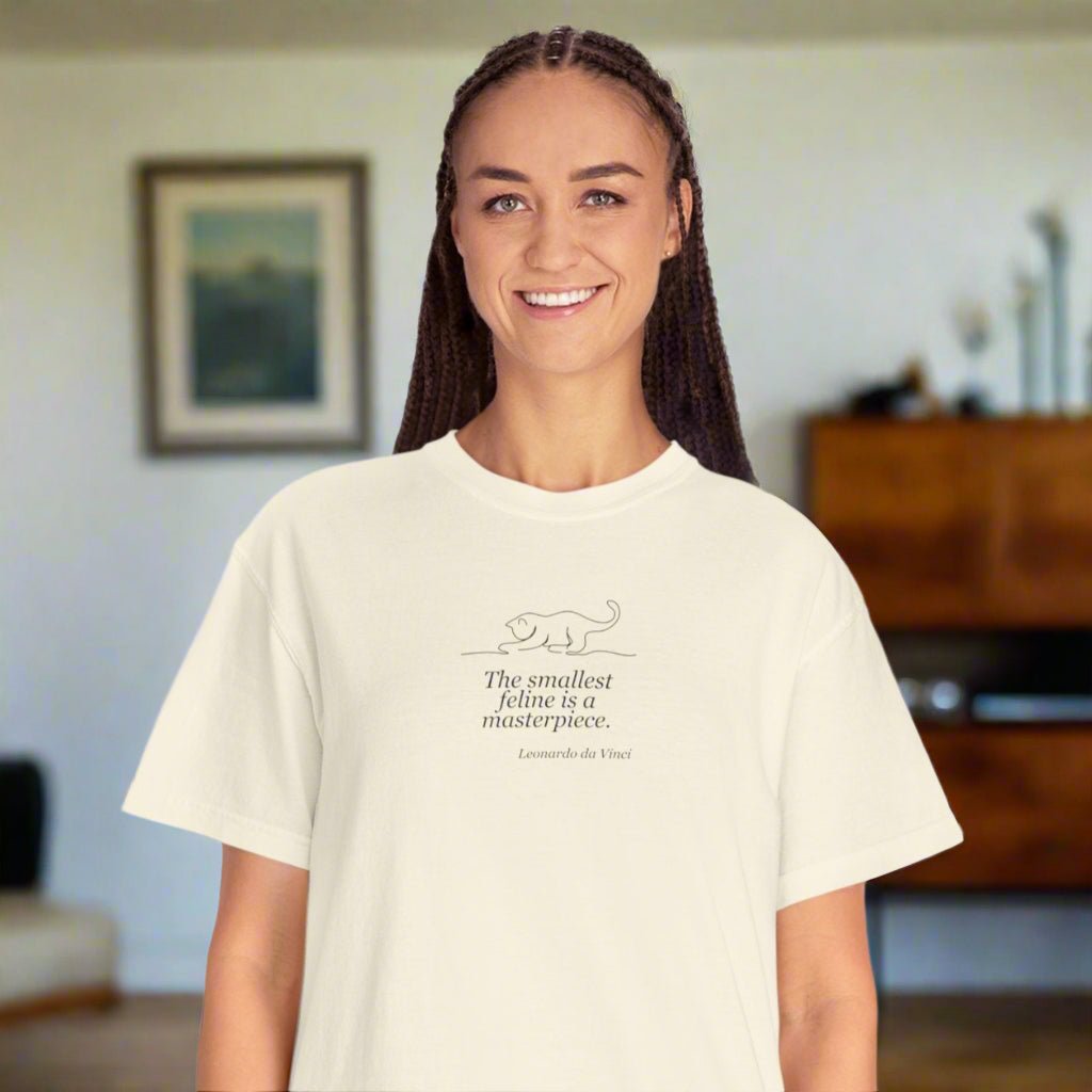 Camiseta unisex inspirada en Leonardo da Vinci - Diseño de obra maestra