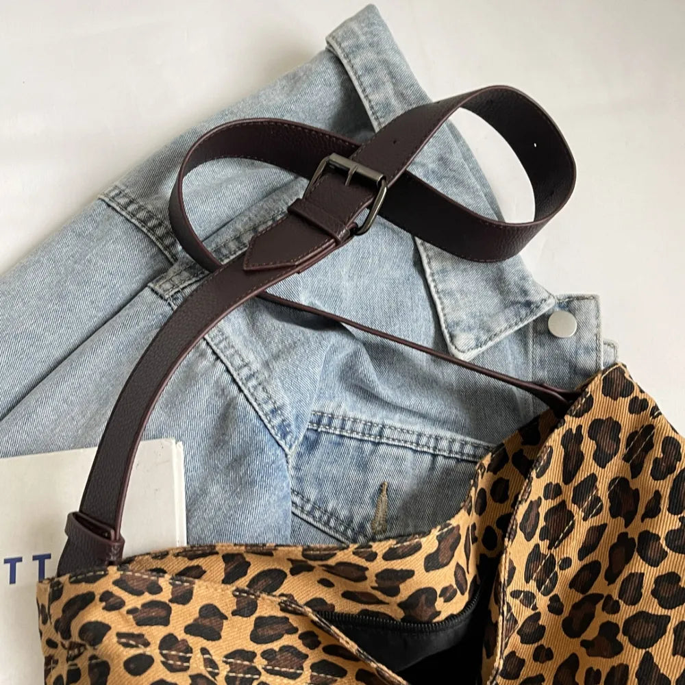 Leopard Adjustable Strap Tote Bag - Korvel