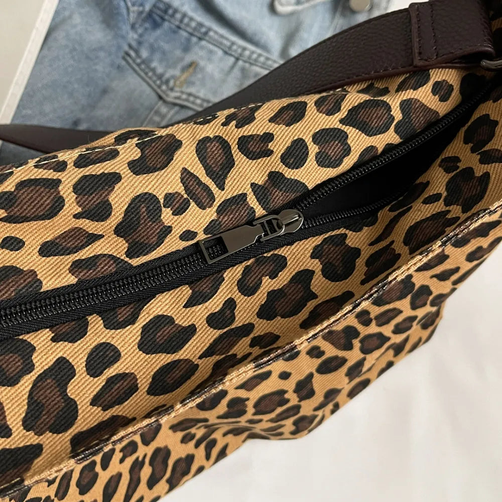 Leopard Adjustable Strap Tote Bag - Korvel