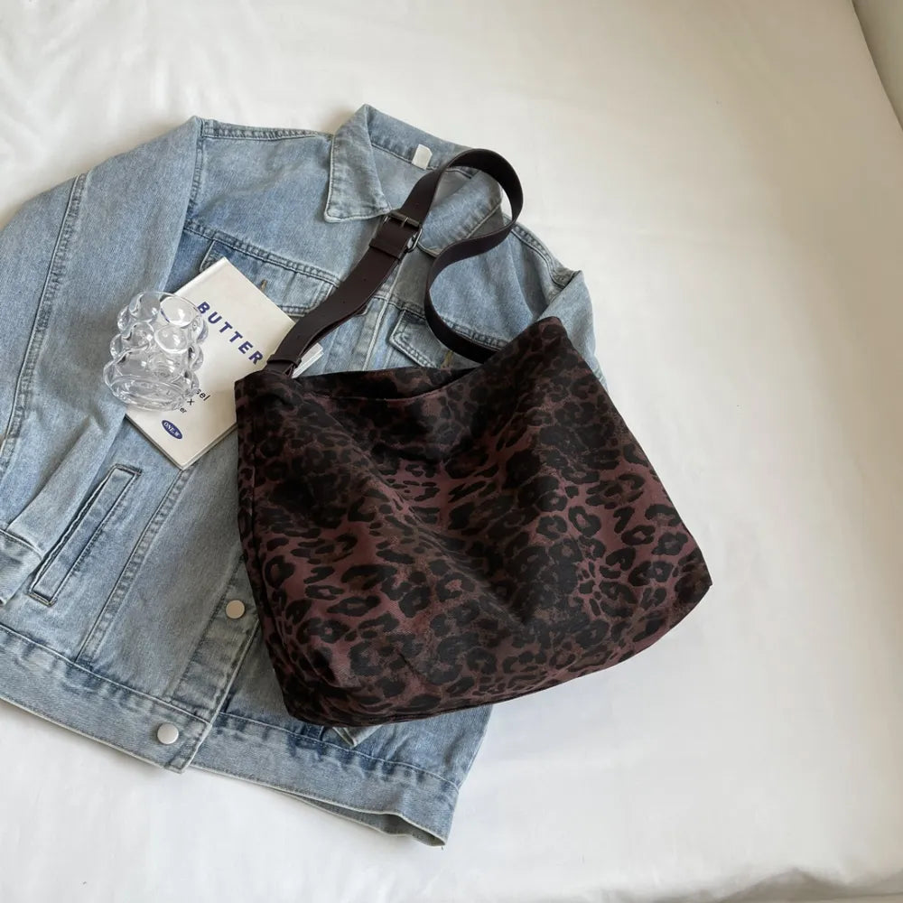 Leopard Adjustable Strap Tote Bag - Korvel