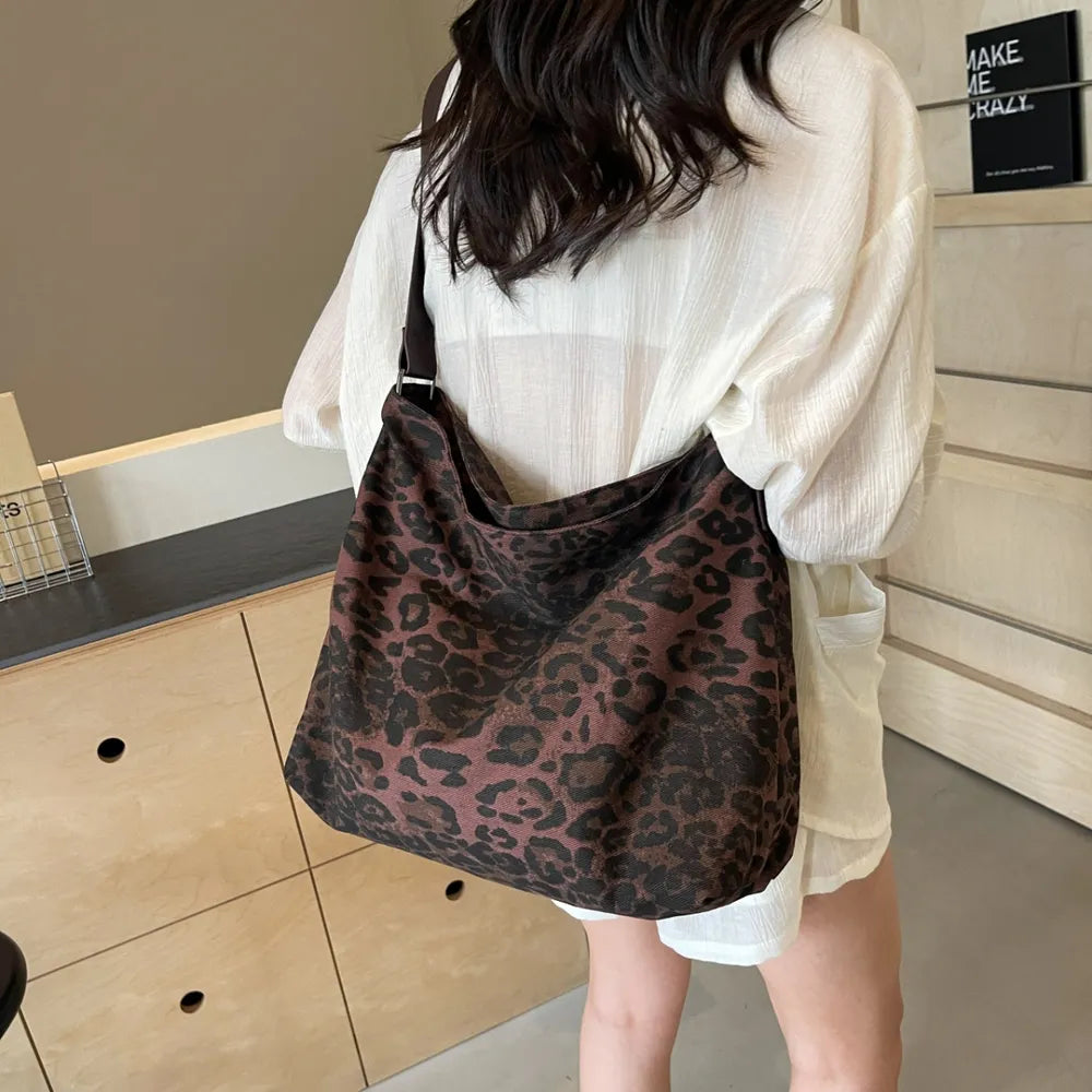 Leopard Adjustable Strap Tote Bag - Korvel
