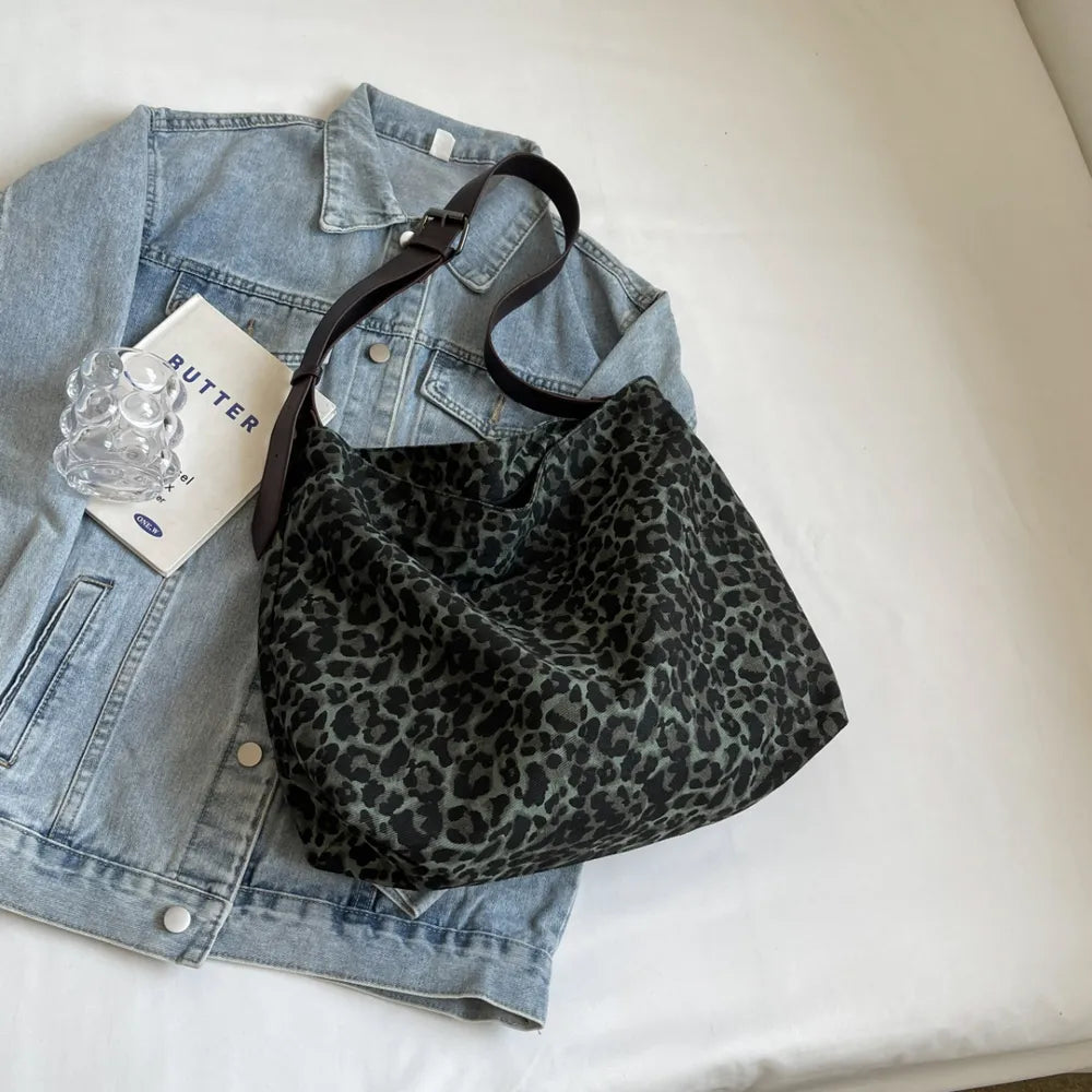 Leopard Adjustable Strap Tote Bag - Korvel