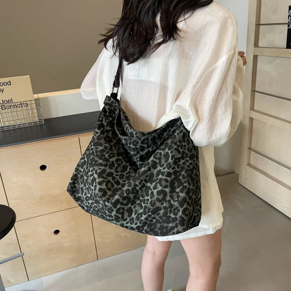 Leopard Adjustable Strap Tote Bag - Korvel