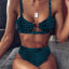 Leopard Print High Cut Bikini Set for Women