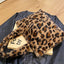 Leopard Fluff Handbag with Zip - Korvel