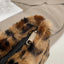 Leopard Fluff Handbag with Zip - Korvel