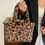Leopard Fluff Handbag with Zip - Korvel