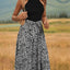 Robe Midi à Col Halter Léopard