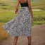 Robe Midi à Col Halter Léopard