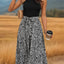 Robe Midi à Col Halter Léopard