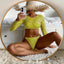 Leopard Print 3 Piece Swimsuit Set with Long Sleeves