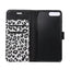 Housse portefeuille en PU cuir imprimé léopard pour iPhone