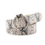 Trendy Leopard PU Leather Round Buckle Belt for Women