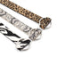 Trendy Leopard PU Leather Round Buckle Belt for Women