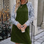 Leopard Round Neck Long Sleeve Dress - Korvel