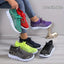 Leopard Round Toe Lace Up Athletic Sneakers