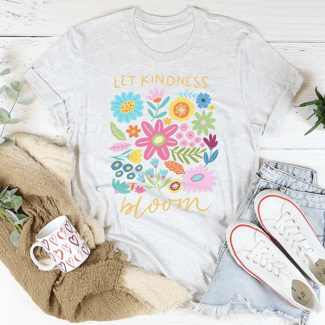 Camiseta "Deja que la bondad florezca"