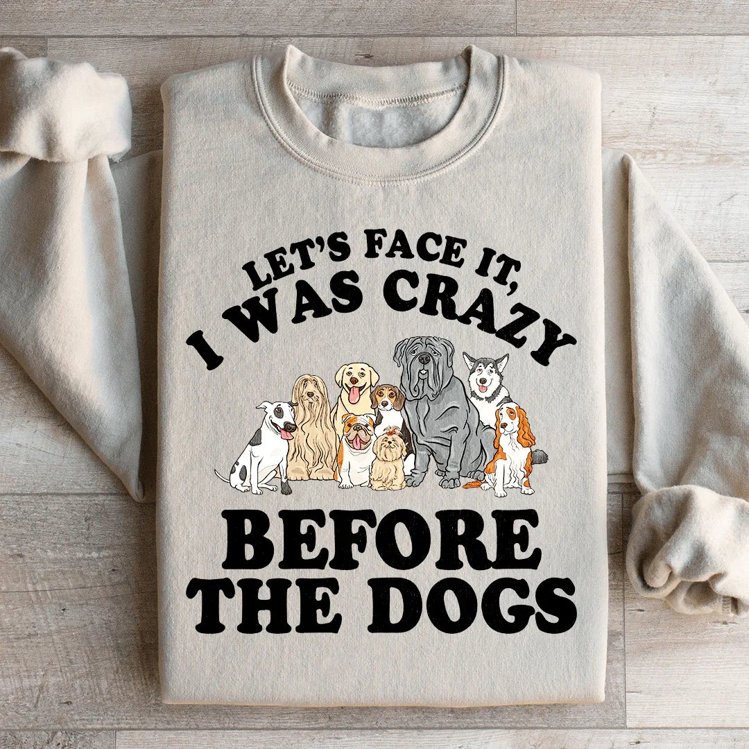 Seamos realistas: estaba loco antes de los perros. Sudadera
