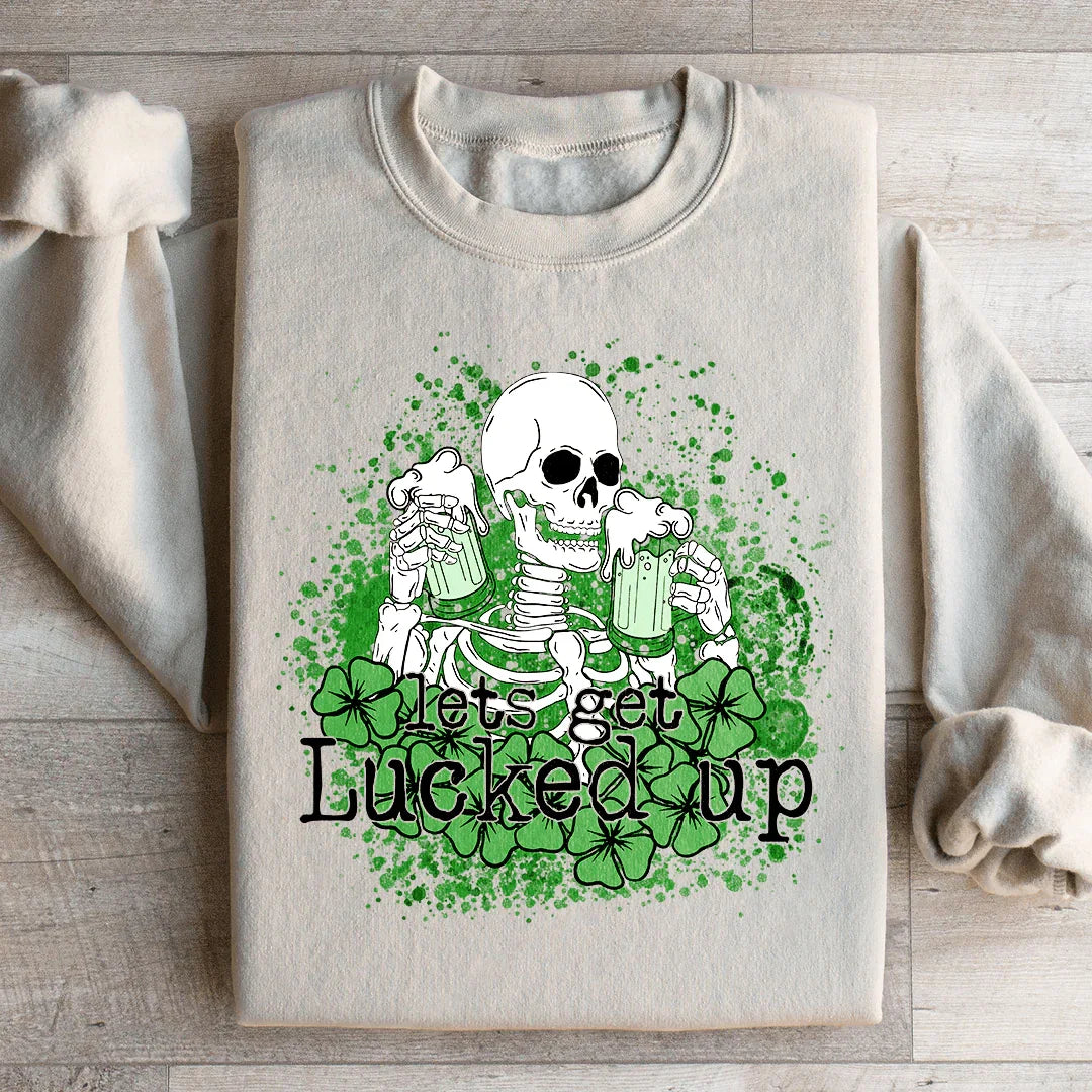 Sudadera con Calavera Let's Get Lucked Up
