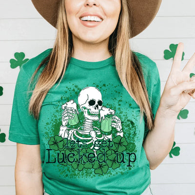 Camiseta de calavera Let's Get Lucked Up
