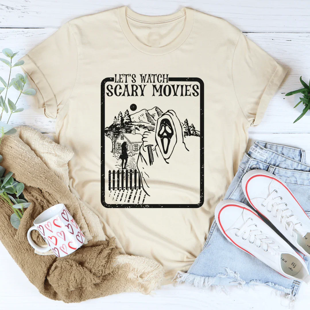 Let's Watch Scary Movies Tee - Korvel