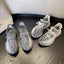 Letter Lace-Up Platform Athletic Shoes - Korvel