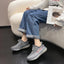 Letter Lace-Up Platform Athletic Shoes - Korvel