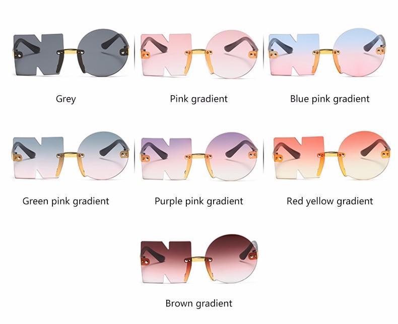 Stylish Rimless Irregular Design Sunglasses for Kids - UV Protection & Unique Look - Korvel