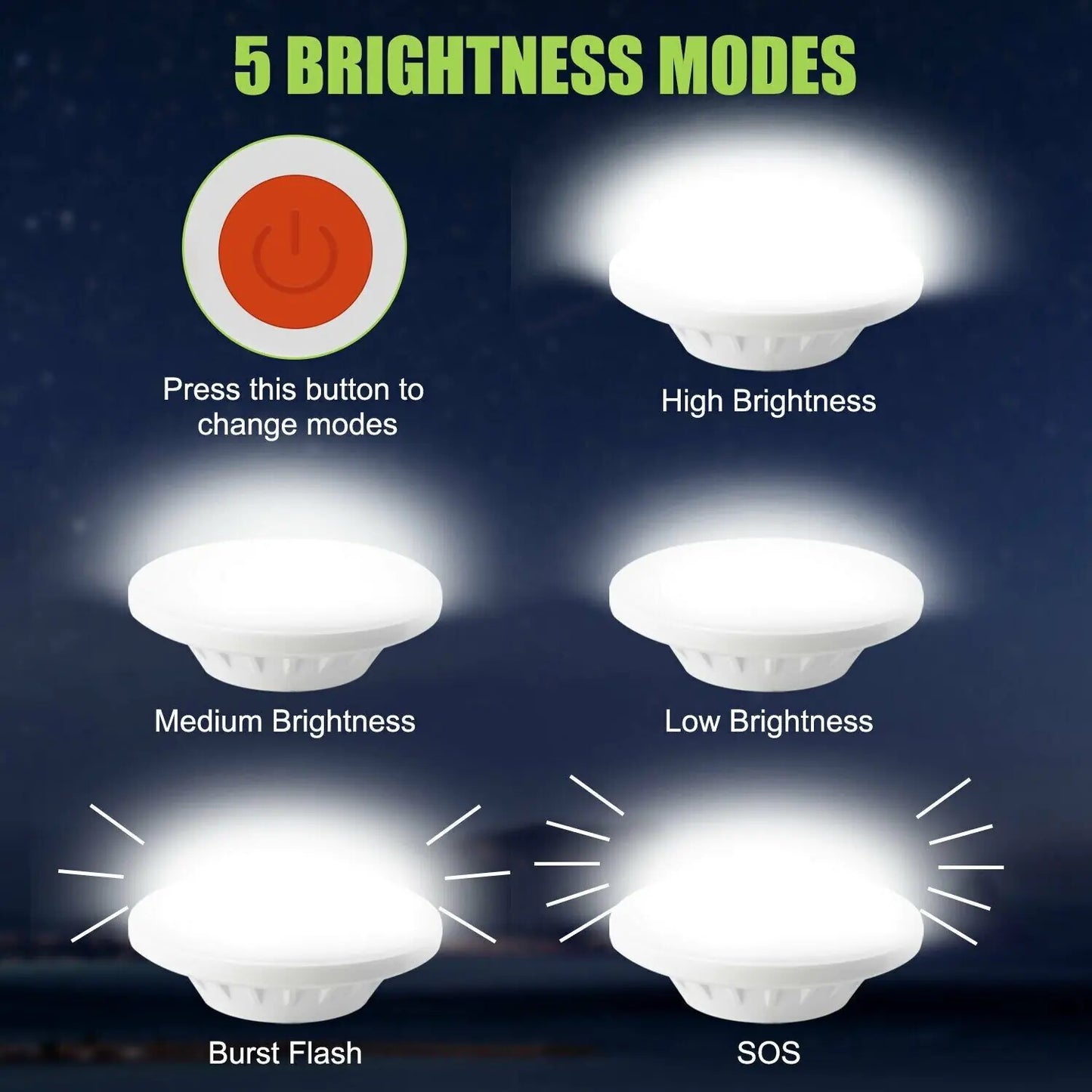 Rechargeable 60 LED Outdoor Camping Tent Light