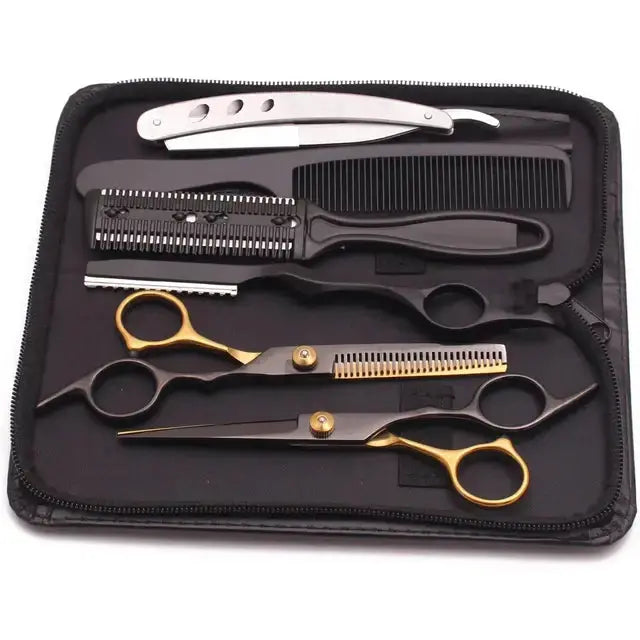 Juego de Tijeras de Peluquería de Acero Inoxidable Premium