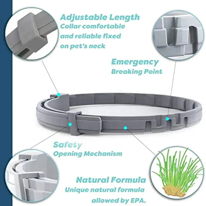 Collar Antipulgas Premium para Mascotas con Protección Duradera