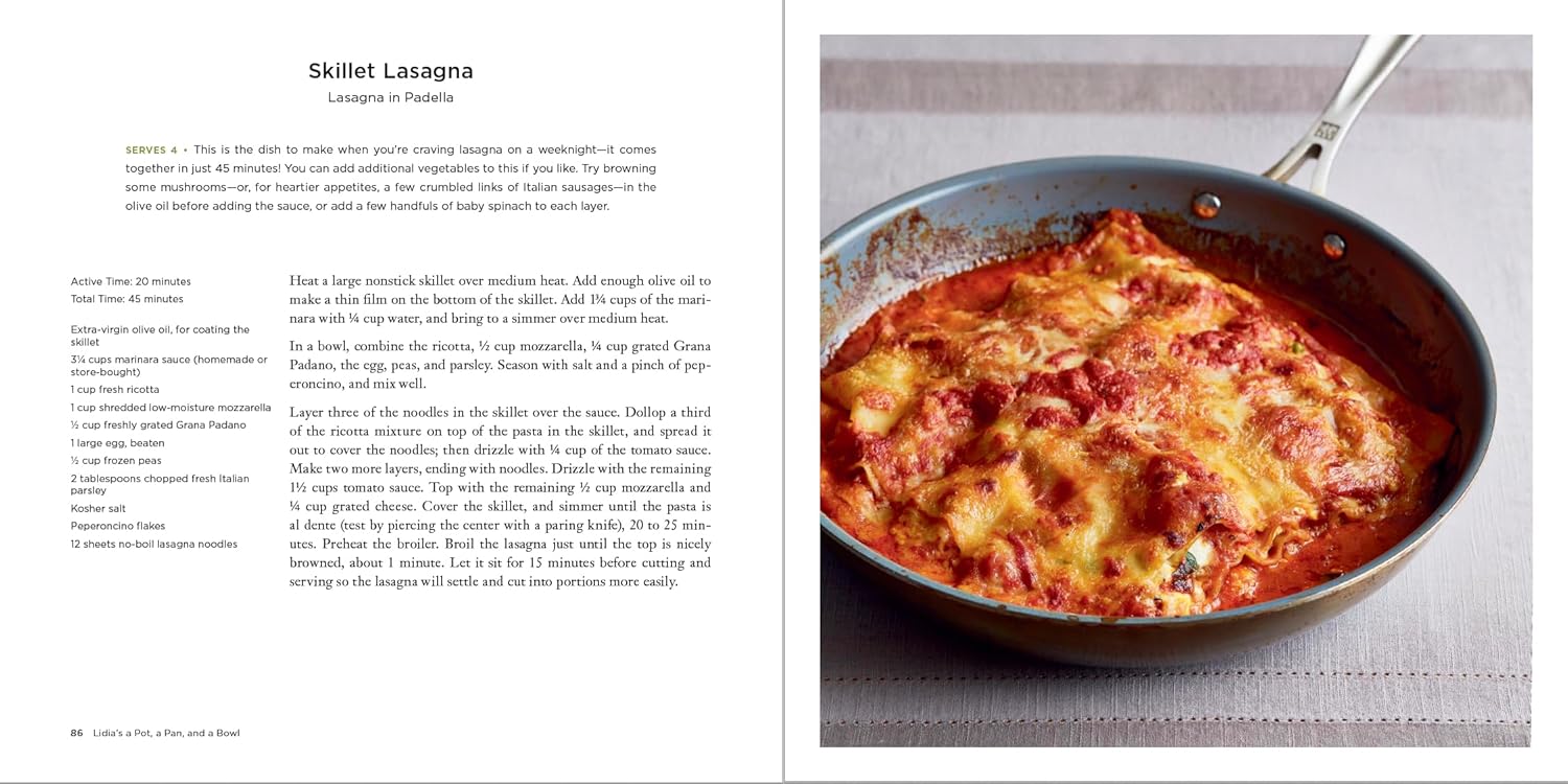 Lidia's One-Pot Wonders: Effortless Italian Recipes for Every Home Cook - Korvel