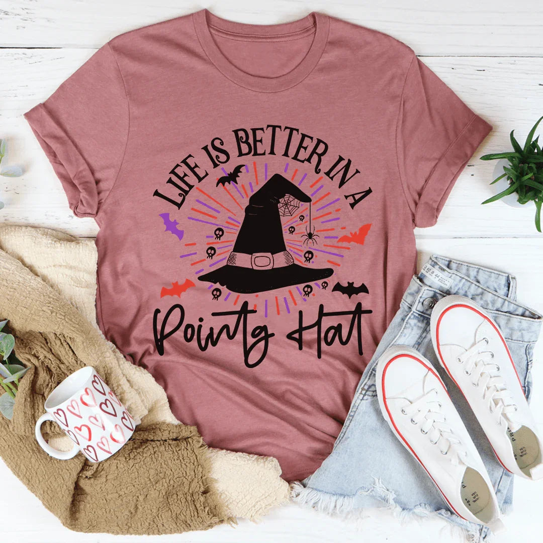 Life Is Better In A Pointy Hat Tee - Korvel