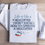 La vie est comme un hélicoptère Sweatshirt