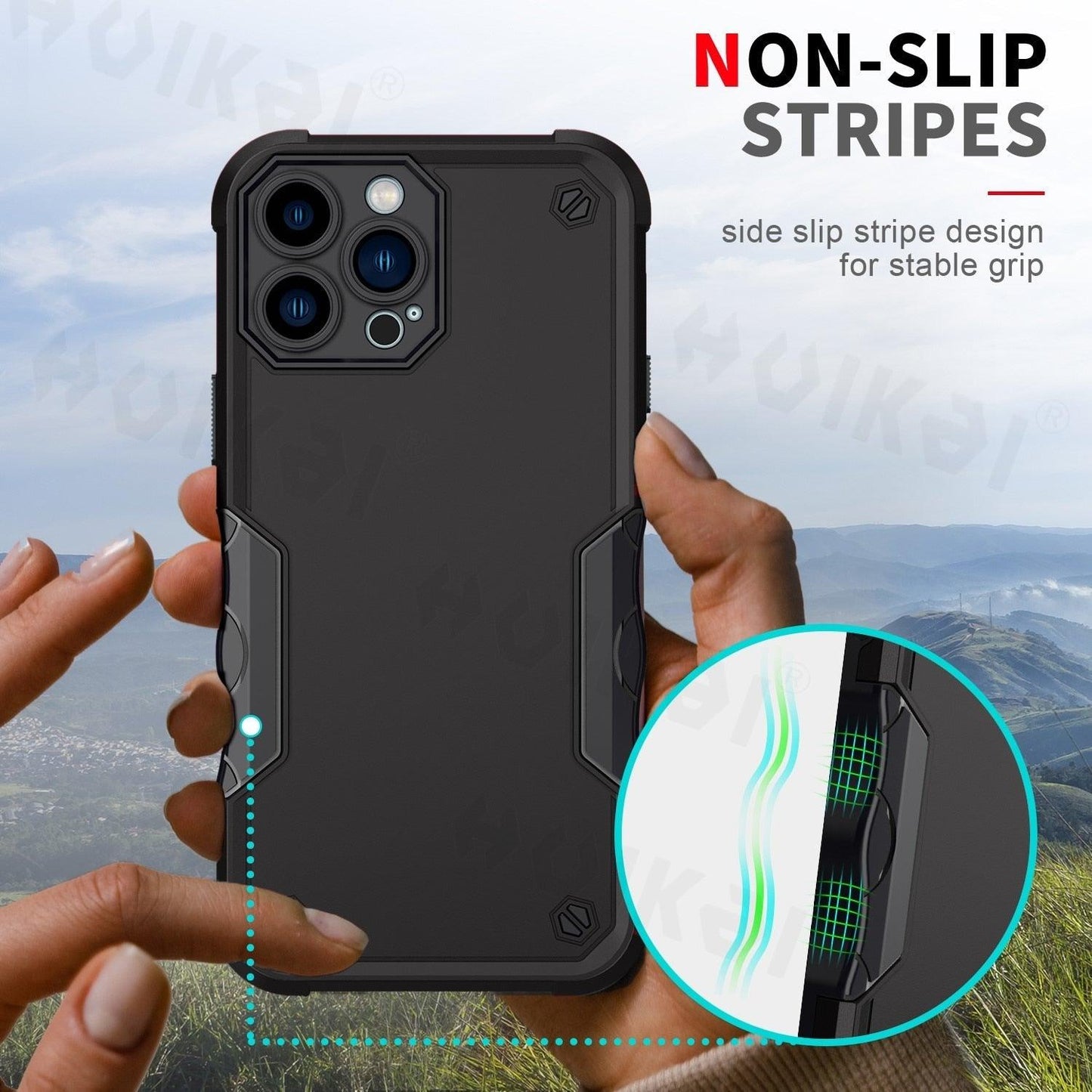 Coque antichoc Light-Armor pour iPhone 14 Pro Max et 13 Pro Max