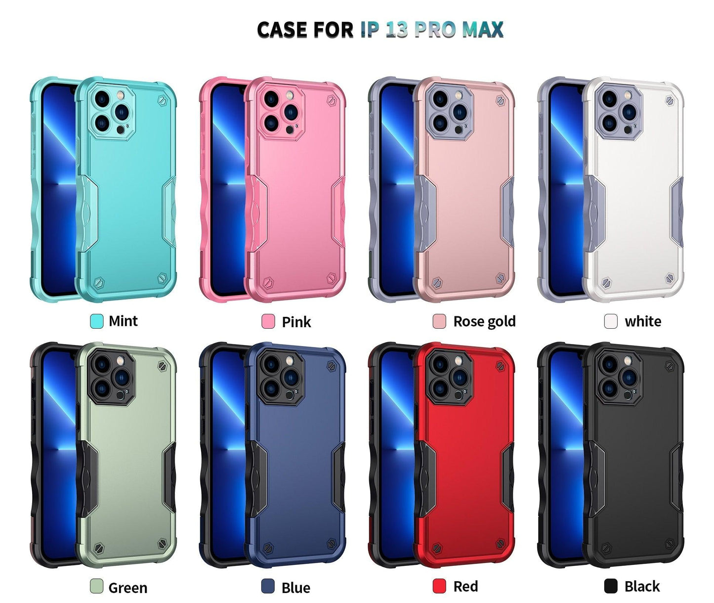 Coque antichoc Light-Armor pour iPhone 14 Pro Max et 13 Pro Max