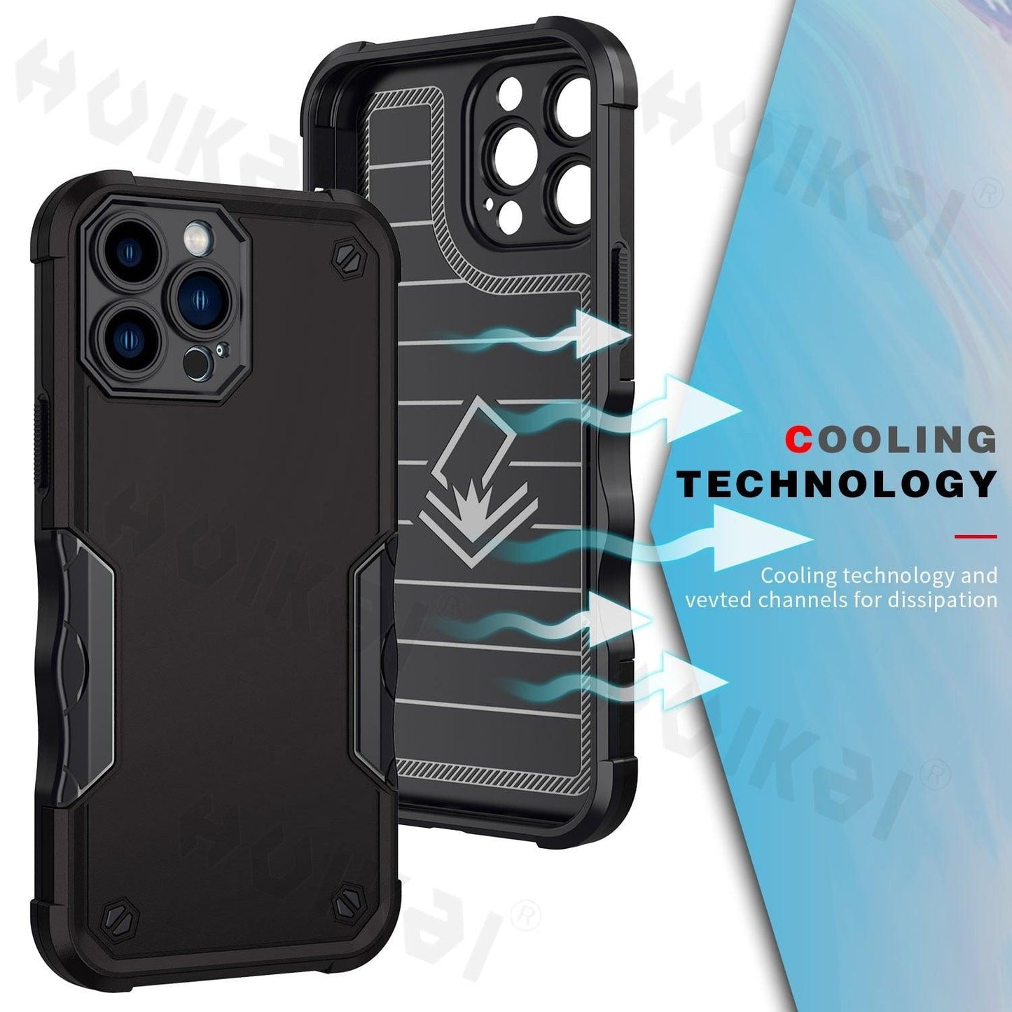 Coque antichoc Light-Armor pour iPhone 14 Pro Max et 13 Pro Max