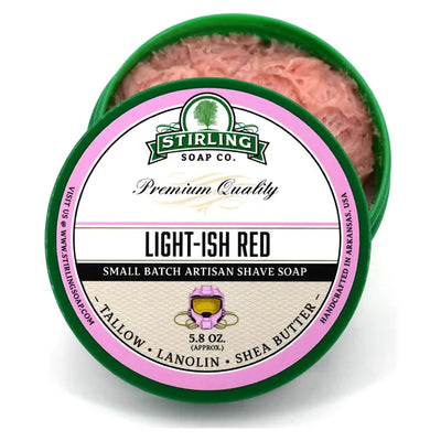 Collection de rasage Light-Ish Red de Stirling Soap Co.