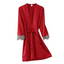 Elegant Pink Silk Bathrobe with Lace Trim for Women - Perfect for Bridesmaids and Lounging - Korvel