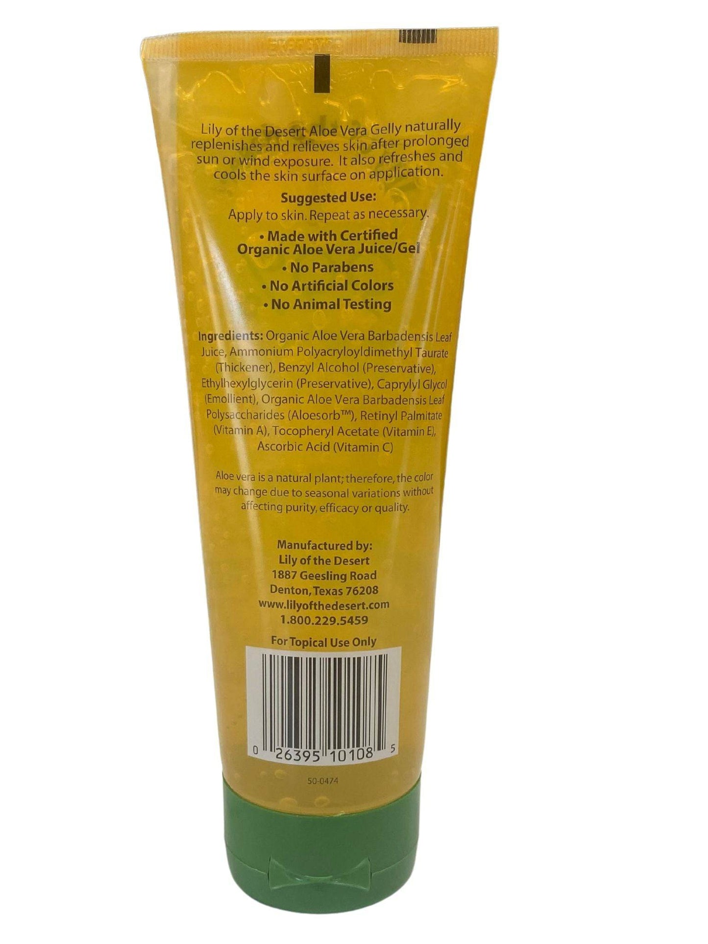 Gel de Aloe Vera - Hidratante 99% Orgánico