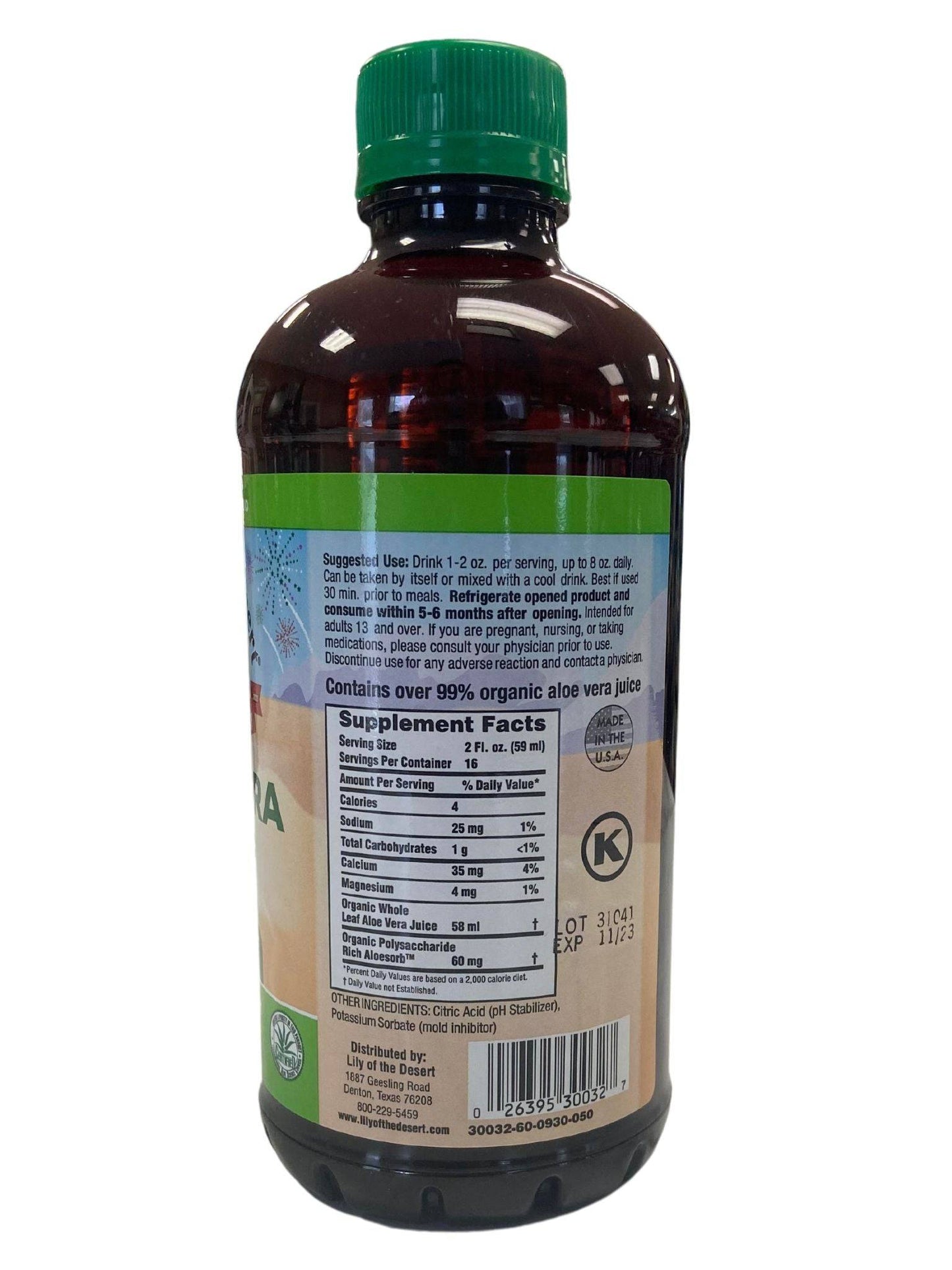 Jugo de Aloe Vera Premium - 99.7% Puro y Orgánico