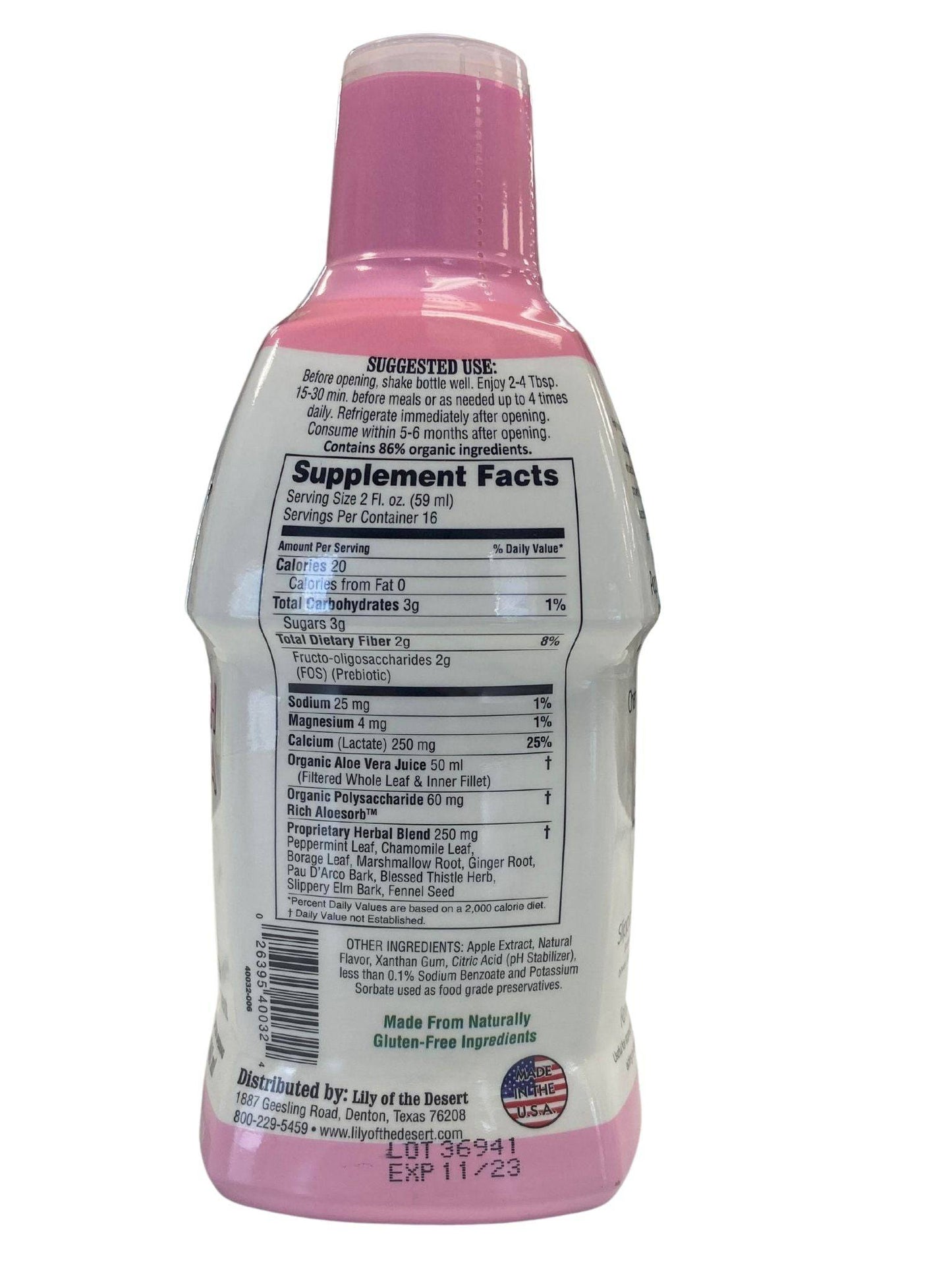 Formule de soutien digestif à l'aloe vera premium